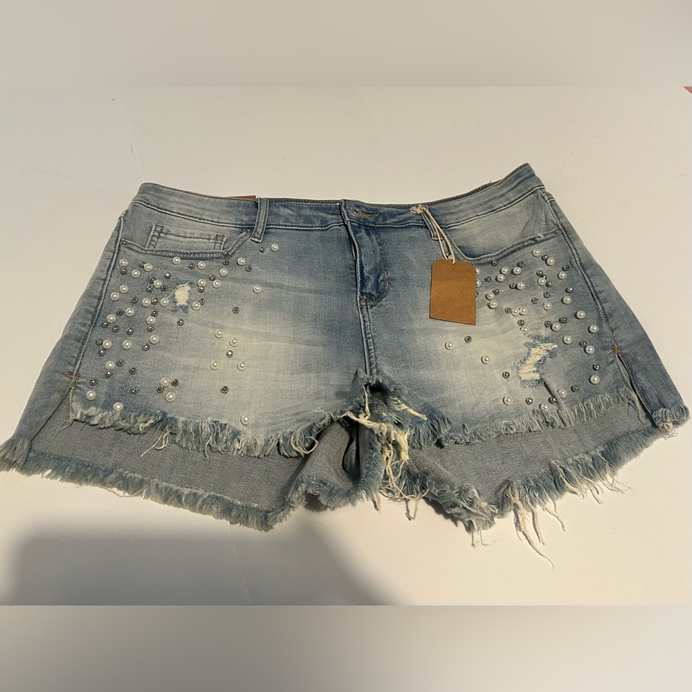Embellished Denim Women Shorts